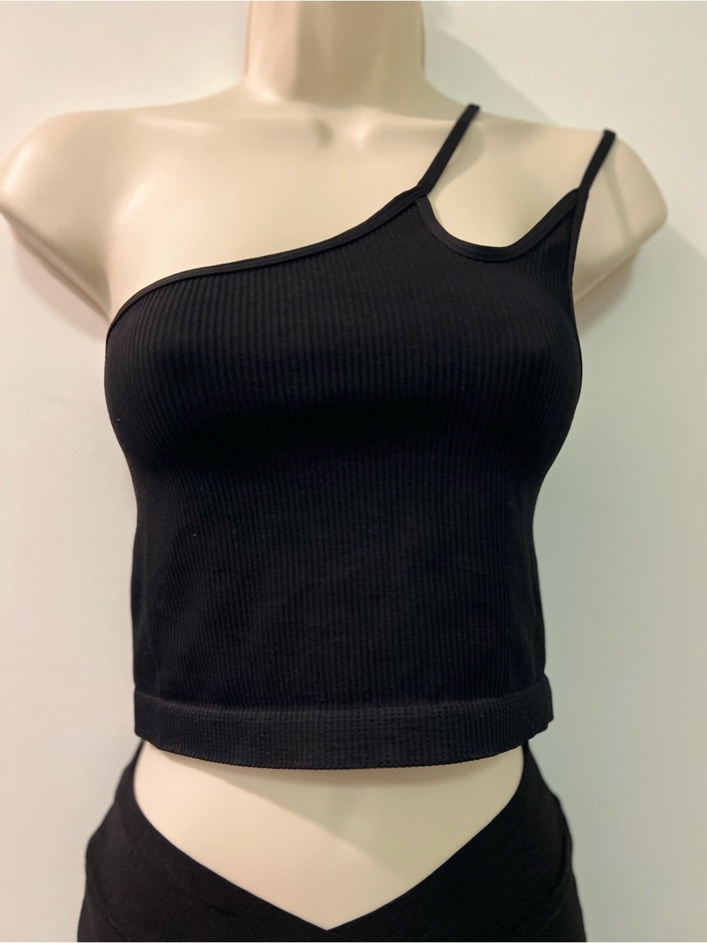 SKY AND SPARROW Double Strap One Shoulder Bralette